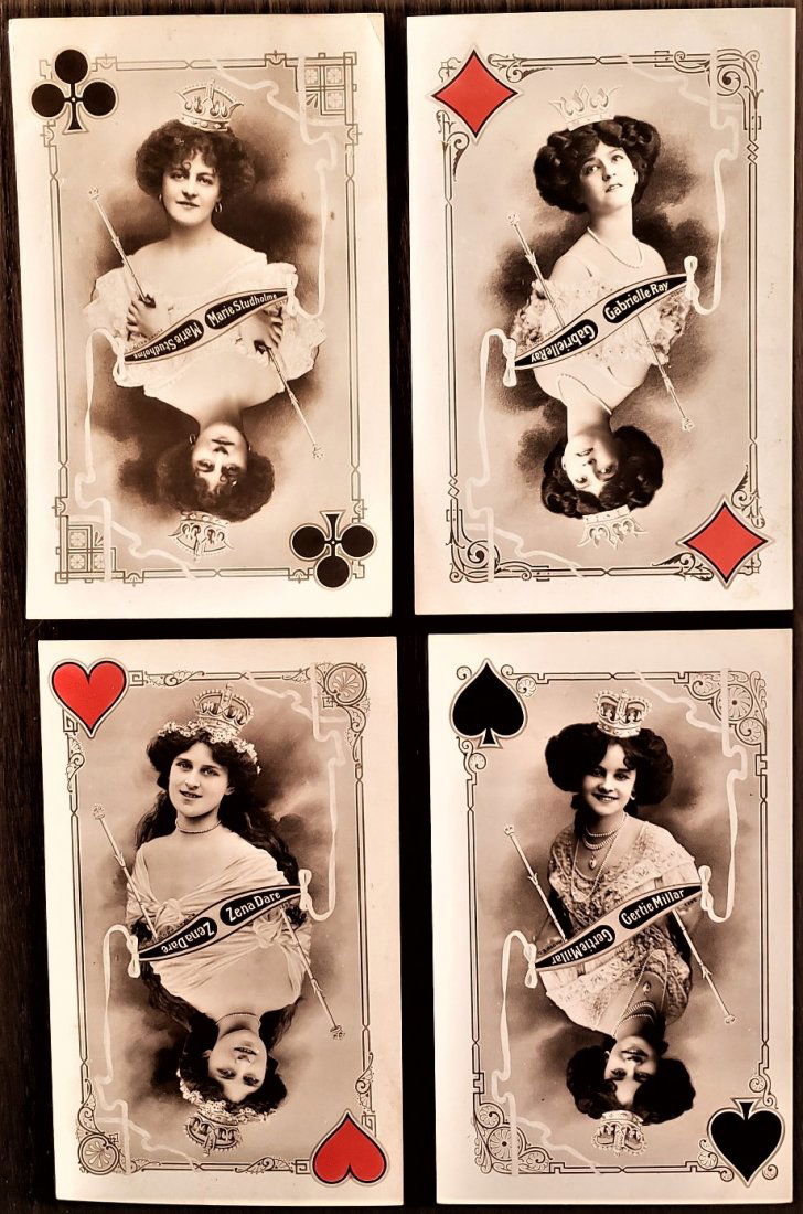 Real Photo Playing Card Postcards (1 of 1)