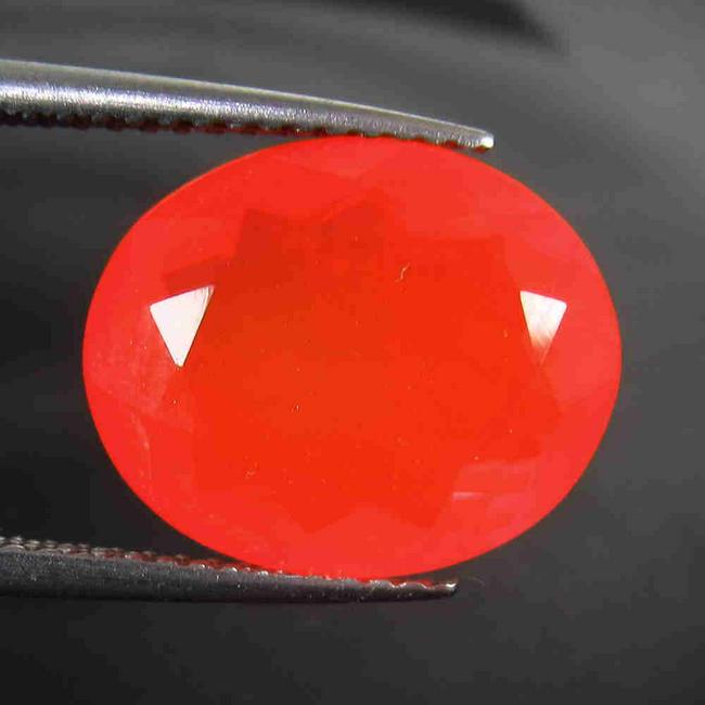5.20 Ctw Natural Ethiopian Faceted Orange Fire Opal (1 of 2)