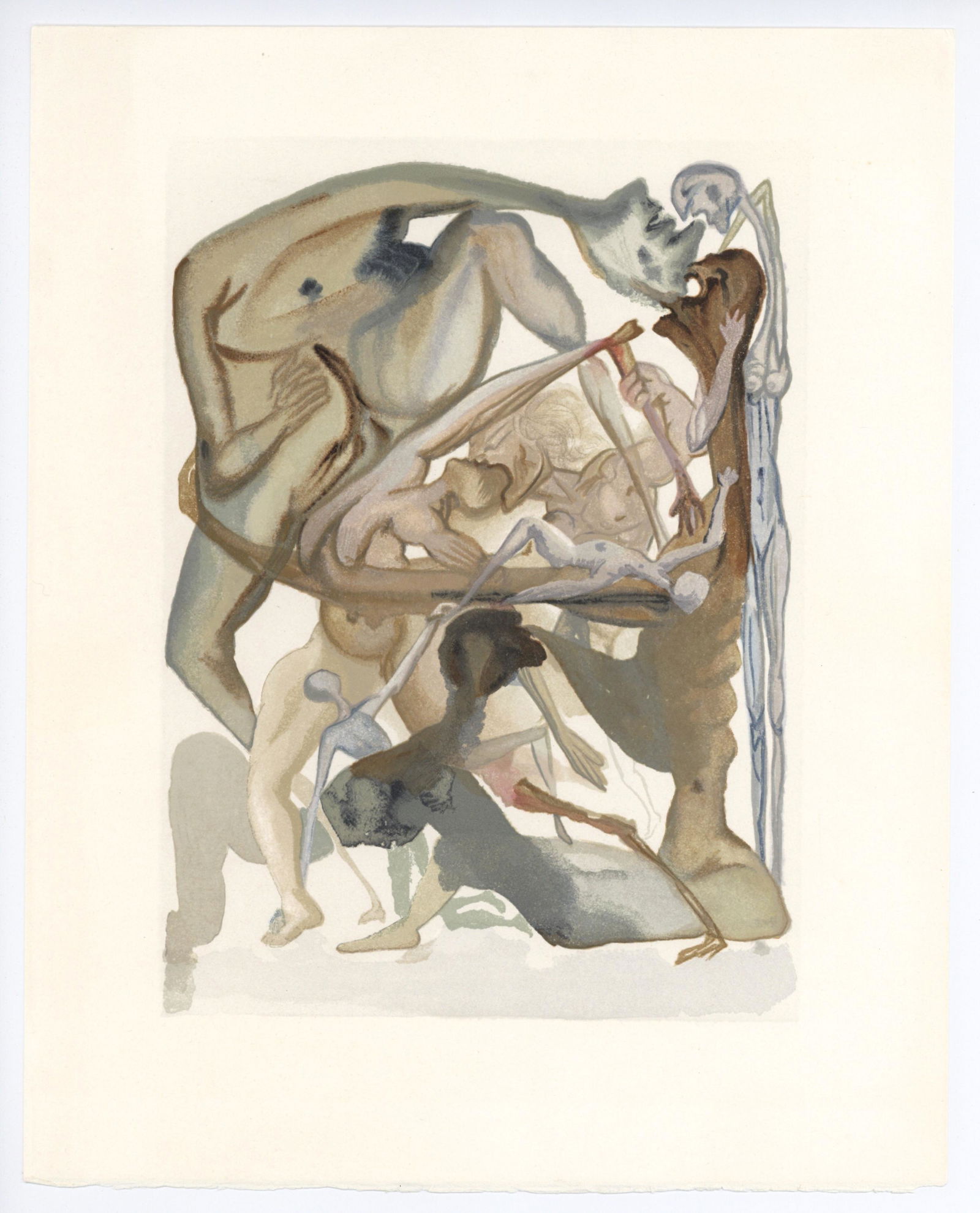 Salvador Dali Divine Comedy woodblock engraving "In (1 of 1)