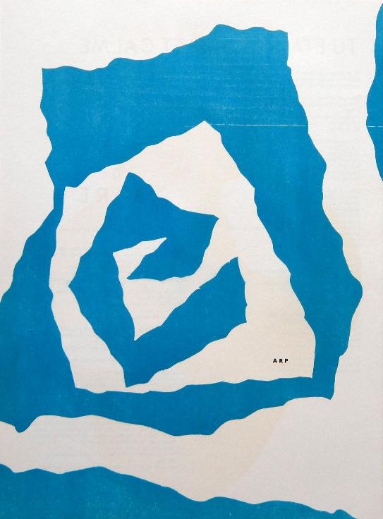 Jean Hans Arp original woodcut, 1950 (1 of 1)