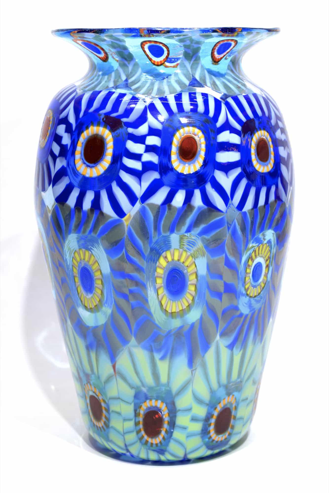 Murano glass vase with murrine signed Apr 08, 2020 Jasper52 in NY