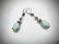 925 SS Dangly Cocktail Earrings w Jade & Amethyst