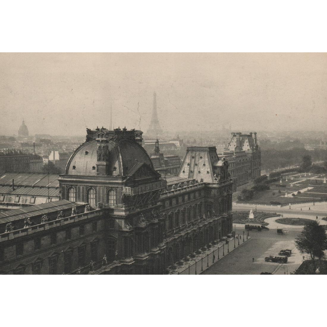 MARIO BUCOVICH - Louvre: No Reserve! Artist: MARIO BUCOVICH Print Title: Louvre, Paris Medium: Sheet-fed Gravure Printing Date: 1920's Printed in Germany Image Size: 5.75 x 8.75 inches Mario von Bucovich (1884-1944) was also 