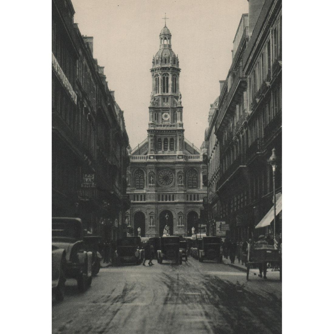 MARIO BUCOVICH - Trinite: No Reserve! Artist: MARIO BUCOVICH Print Title: Trinite, Paris Medium: Sheet-fed Gravure Printing Date: 1920's Printed in Germany Image Size: 8.5 x 5.75 inches Mario von Bucovich (1884-1944) was also 