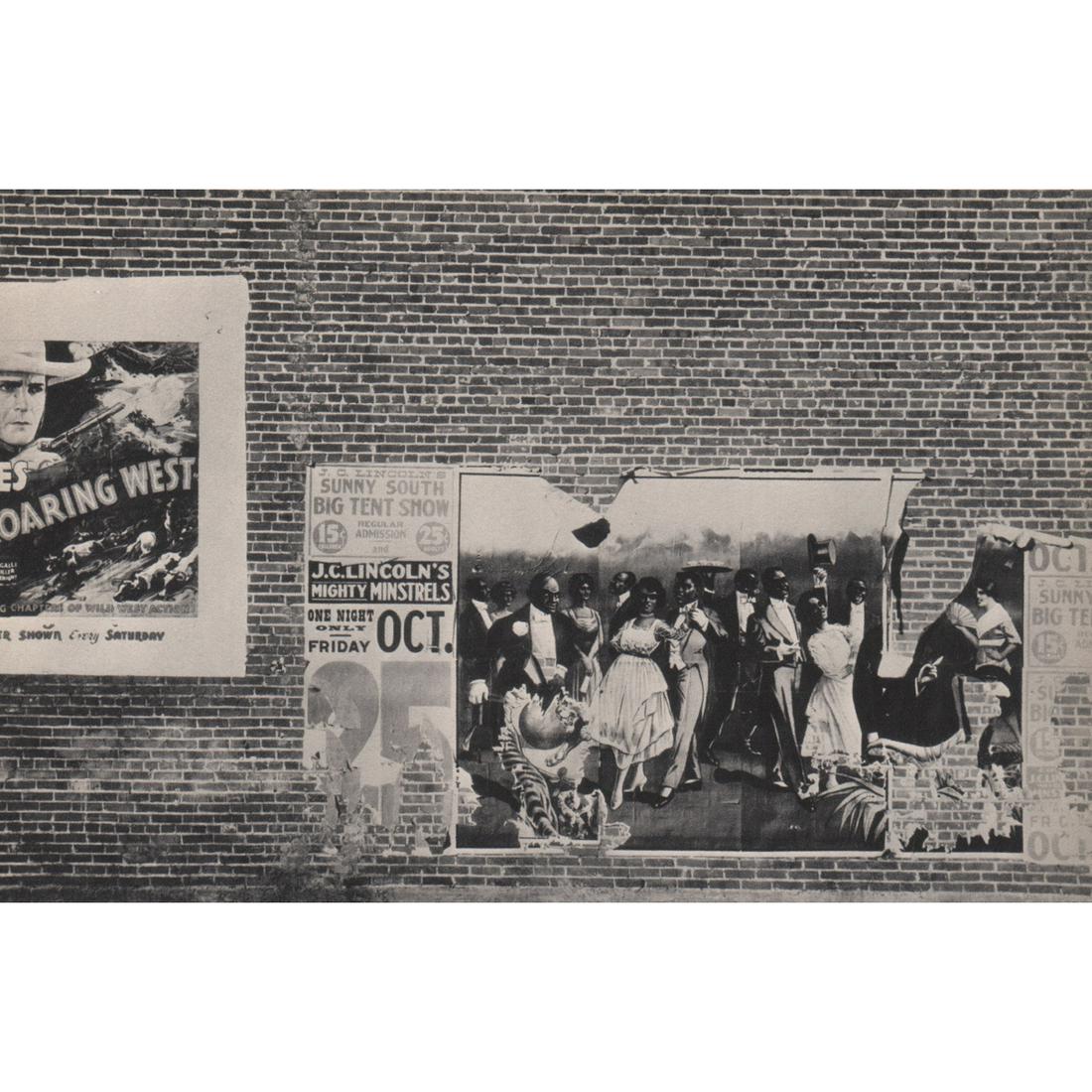 WALKER EVANS - Minstrel Showbill, Alabama: Artist: WALKER EVANS Print Title: Minstrel Showbill, Alabama Medium: Sheet-fed Gravure Printing Date: 1930's Printed in the USA Image Size: 5.5 X 8.25 inches Walker Evans (1903-1975) was an American p