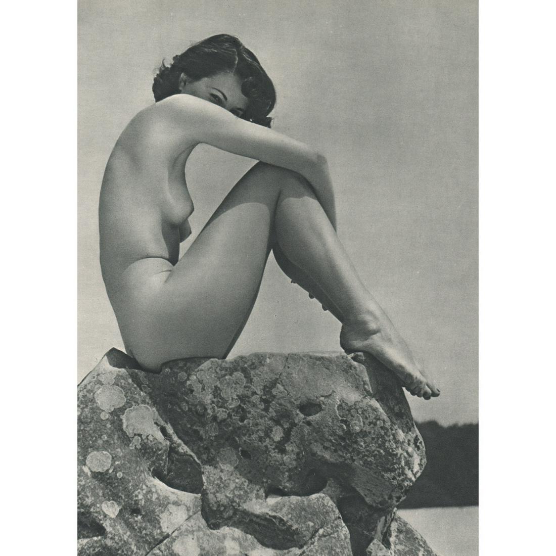 SERGE JACQUES - Nude: No Reserve! Artist: SERGE JACQUES Print Title: Nude Medium: Sheet-fed Gravure Printing Date: 1950's Printed in France Image Size: 11 X 8.25 inches Shipping: Domestic: Flat-rate of $15.00 to anywhere w