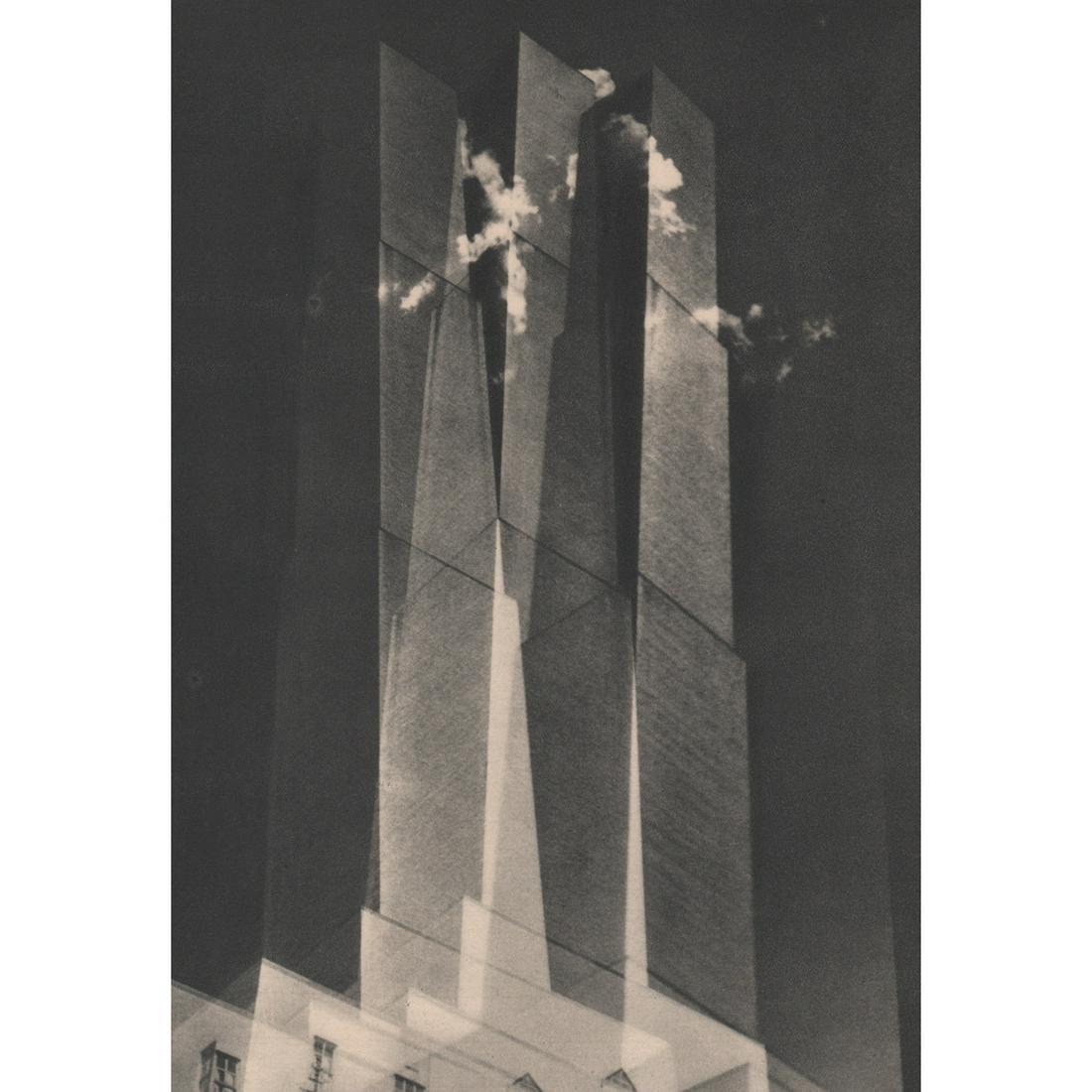 DMITRI KESSEL - Towers: No Reserve! Artist: DMITRI KESSEL Print Title: Towers Medium: Sheet-fed Gravure Printing Date: 1930's Printed in the USA Image Size: 9.5 X 7 inches Dmitri Kessel (1902-1995) was a photojournalist and