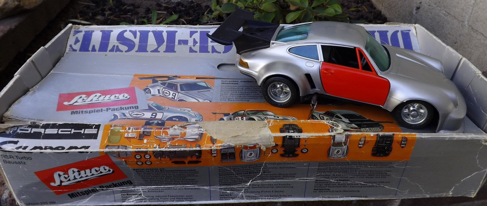 Schuco Porsche kit, Made in Germany,windup, rack and (1 of 7)