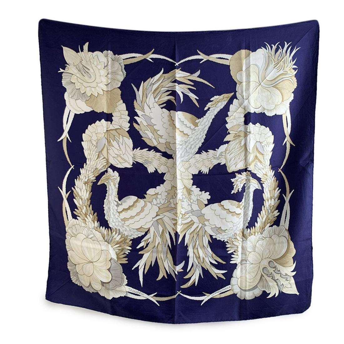 Hermes Hermes Vintage Silk Scarf Tahiti 1971 Cathy (1 of 7)