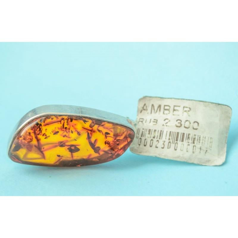 100% natural Baltic amber brooch 925 silver (1 of 7)
