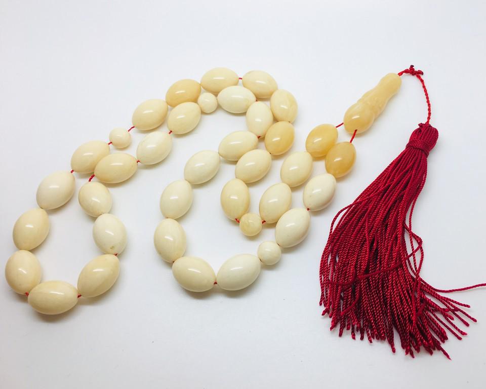 Unique and Remarkable Amber Tesbih made from Olive (1 of 8)