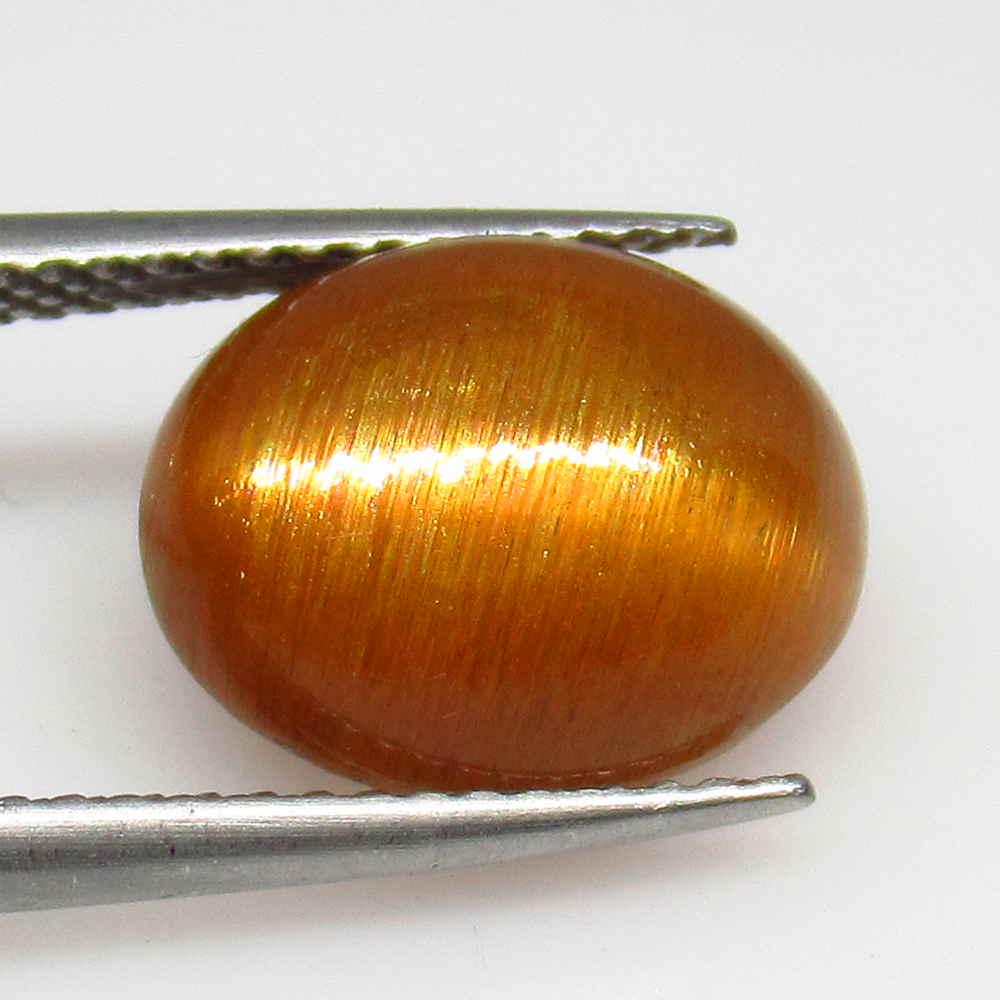 4.52 Ctw Natural Orange Sunstone Oval Cab: No Reserve! Title: 4.52 Ctw Natural Orange Sunstone Oval Cab Color/Clarity: Opaque :Gemstone: Sunstone Carat Weights: 4.52 Size/Dimensions: 12.00 x 9.50 x 5.50 mm Additional Information: Excellent Ova