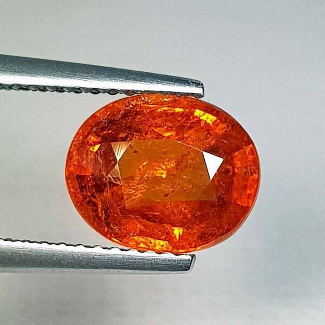 3.08 ct Natural Spessartite Garnet Oval Cut (1 of 4)