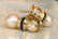 18 kt. Yellow gold Earrings beads with Diamonds, - 11