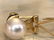 18 kt. Yellow gold Earrings beads with Diamonds, - 12