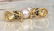 18 kt. Yellow gold Earrings beads with Diamonds, - 13