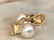 18 kt. Yellow gold Earrings beads with Diamonds, - 15