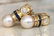 18 kt. Yellow gold Earrings beads with Diamonds, - 3