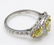 GIA 2.58ct Estate Vintage Yellow Pear Diamond Three - 3