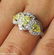 GIA 2.58ct Estate Vintage Yellow Pear Diamond Three - 8