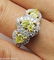 GIA 2.58ct Estate Vintage Yellow Pear Diamond Three - 9