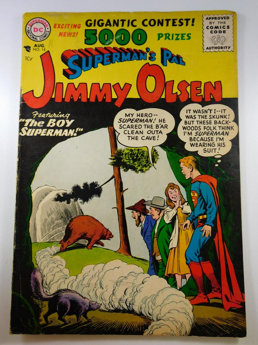 Superman's Pal Jimmy Olsen #14: No Reserve! Superman's Pal Jimmy Olsen #14 VG Shipping: Individual Comics: Flat-rate of $9.99 (1-8 comics) or $19.99 (9+ comics) to anywhere within the contiguous U.S. International: Foreign shipping 