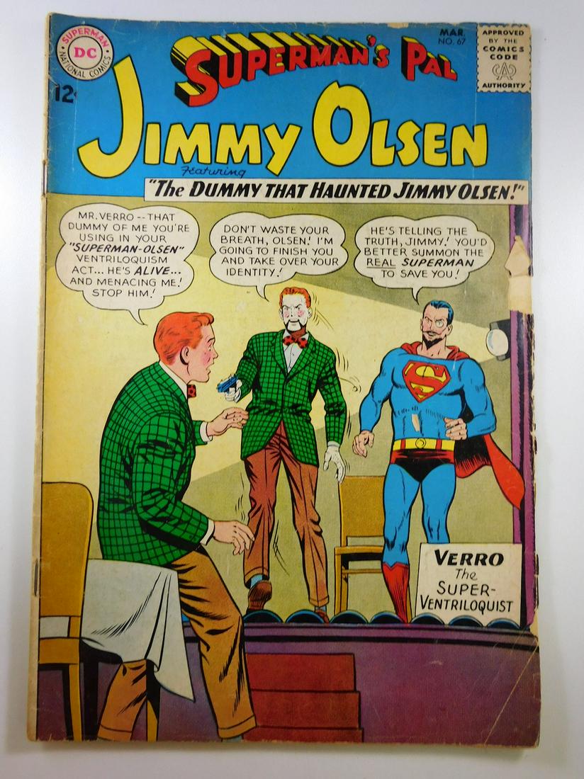 Superman's Pal, Jimmy Olsen #67: No Reserve! Superman's Pal, Jimmy Olsen #67 VG- Shipping: Individual Comics: Flat-rate of $9.99 (1-8 comics) or $19.99 (9+ comics) to anywhere within the contiguous U.S. International: Foreign shippin