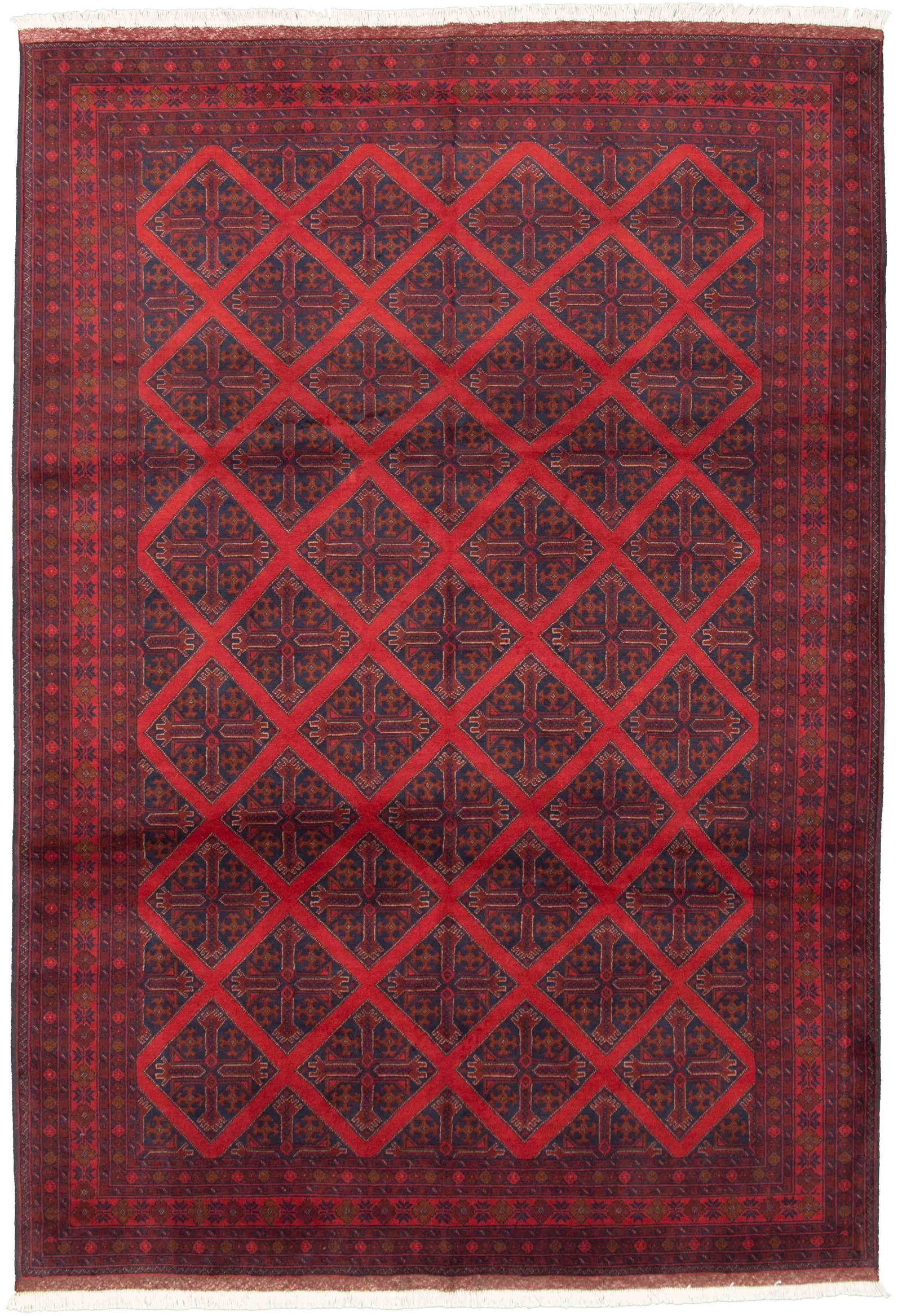 Hand-knotted Finest Khal Mohammadi Red Wool Rug 6 (1 of 3)