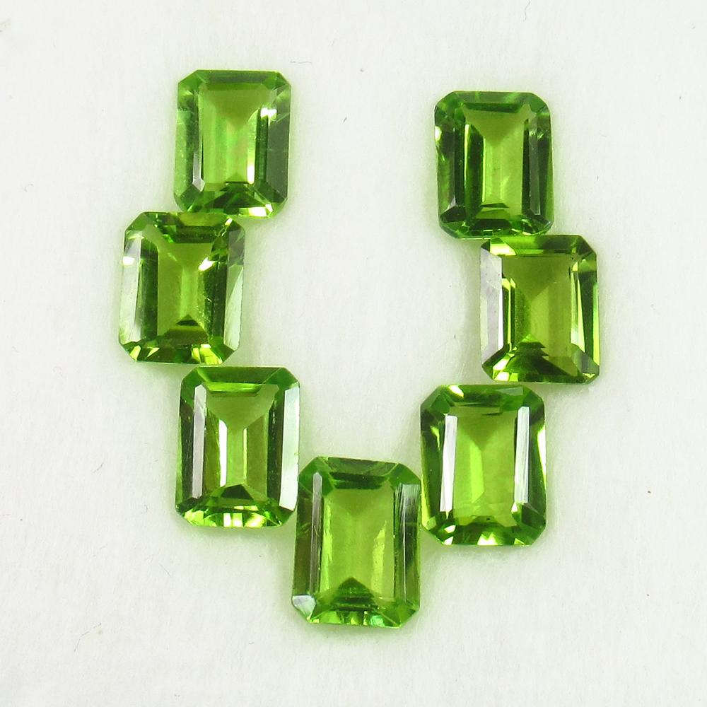10.41 Ct Natural 7 Pakistan Peridot Emerald Cut (1 of 3)