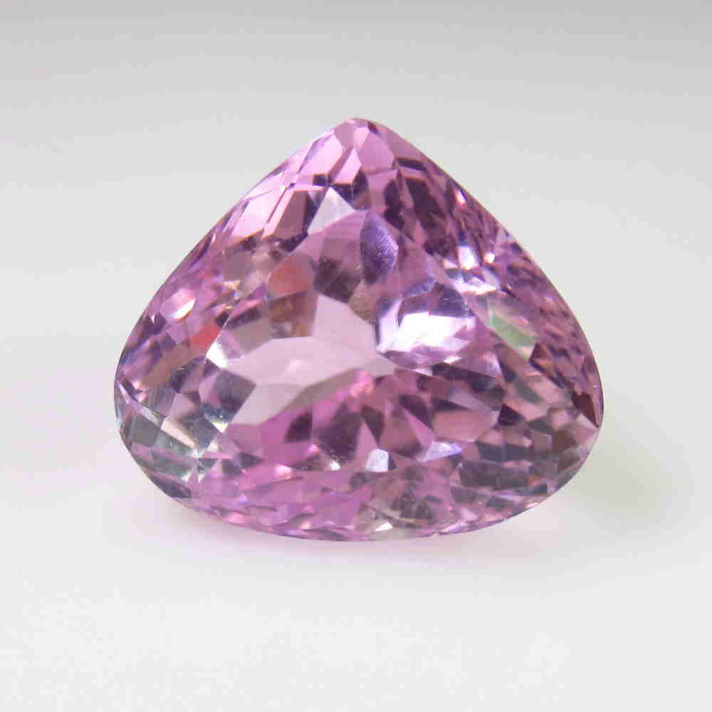 15.68 Ctw Natural Sweet Pink Kunzite Square Pear Cut (1 of 2)