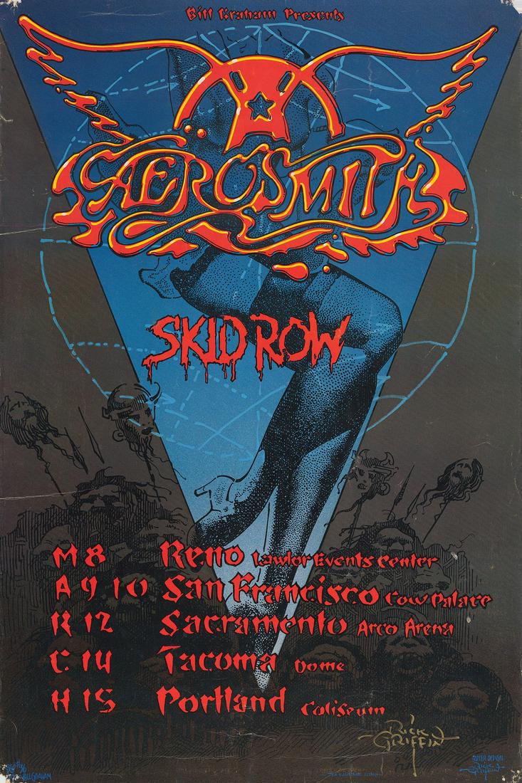 Scarce Signed BGP-36 Aerosmith Poster (1 of 1)