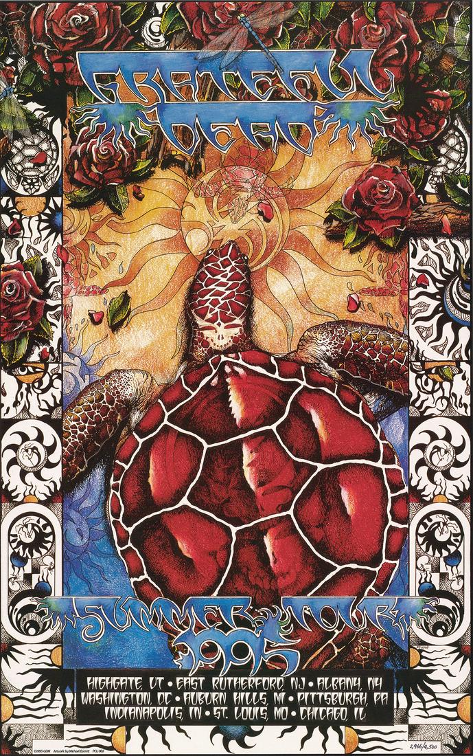 Original 1995 Grateful Dead Summer Tour Poster (1 of 1)
