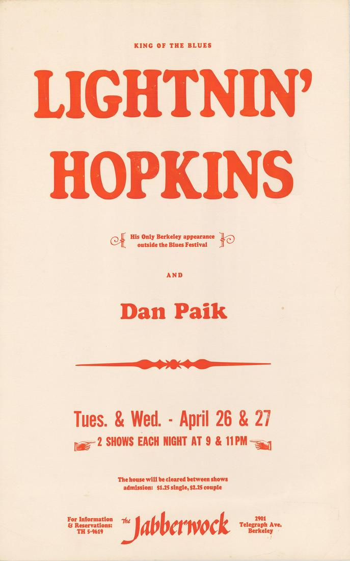 Rare Early 1966 Jabberwock Poster (1 of 1)