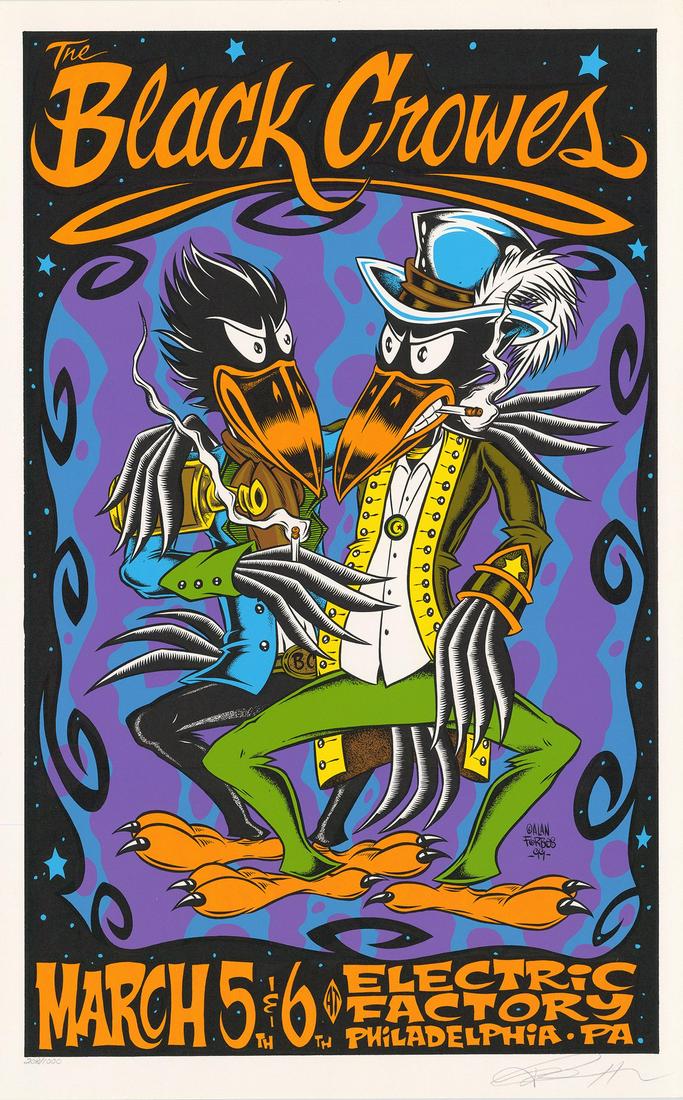 Black Crowes Poster Designed By Alan Forbes (1 of 1)