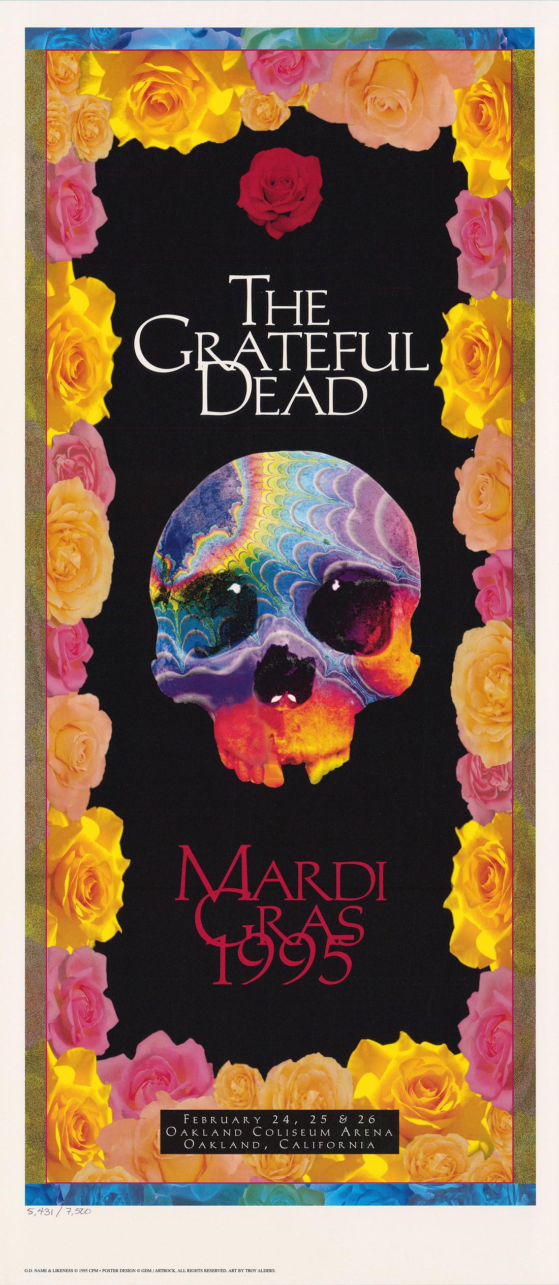 1995 Grateful Dead Mardi Gras Poster (1 of 1)