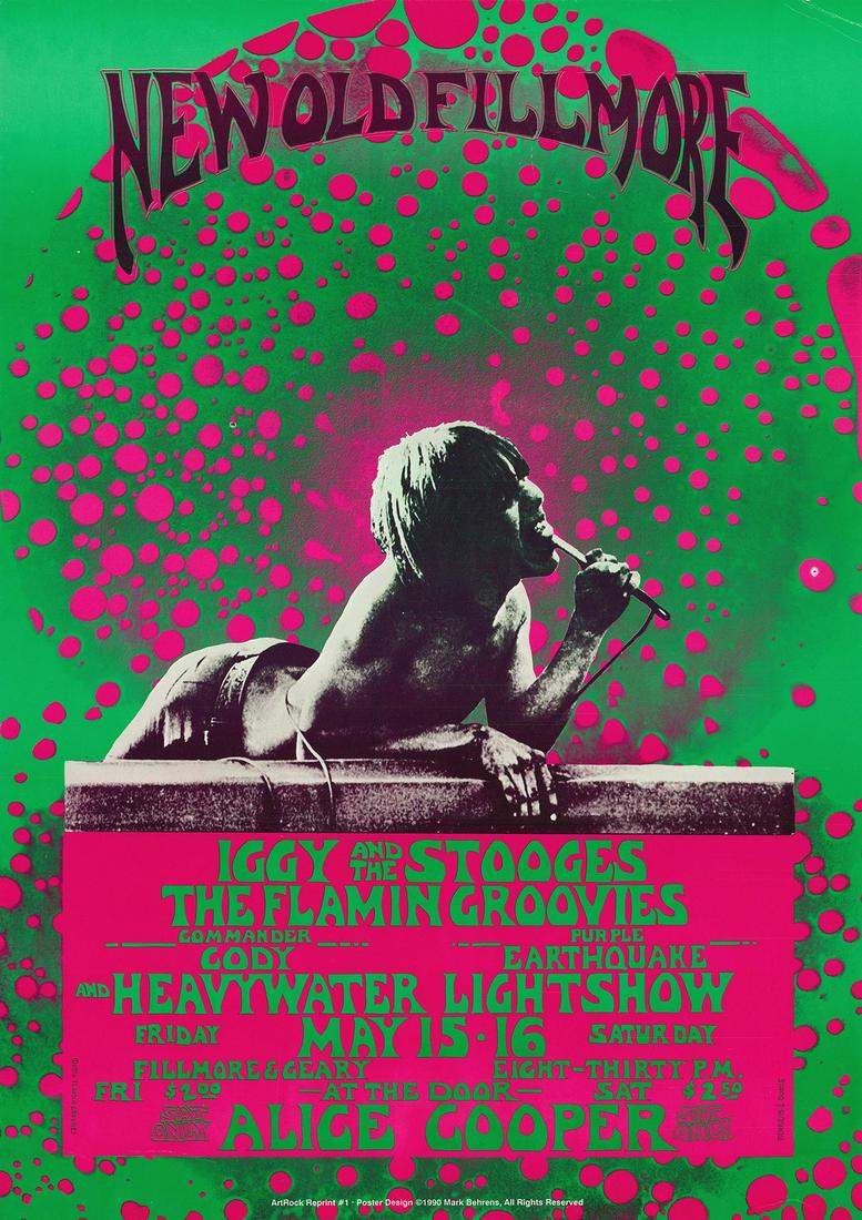 AOR-4.59 Iggy And The Stooges Second Print Poster (1 of 1)