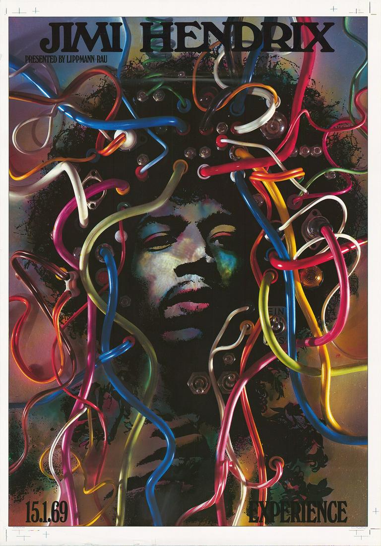 Beautiful AOR 3.185 Jimi Hendrix Poster (1 of 1)