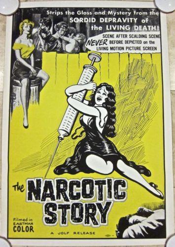 Narcotics Story '58 1 Sh Never Folded Sordid Depravity (1 of 1)
