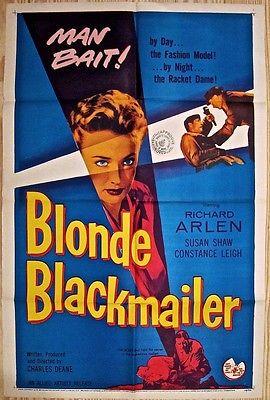 Blonde Blackmailer '58 1 Sh By Day Fashion Model, By (1 of 1)