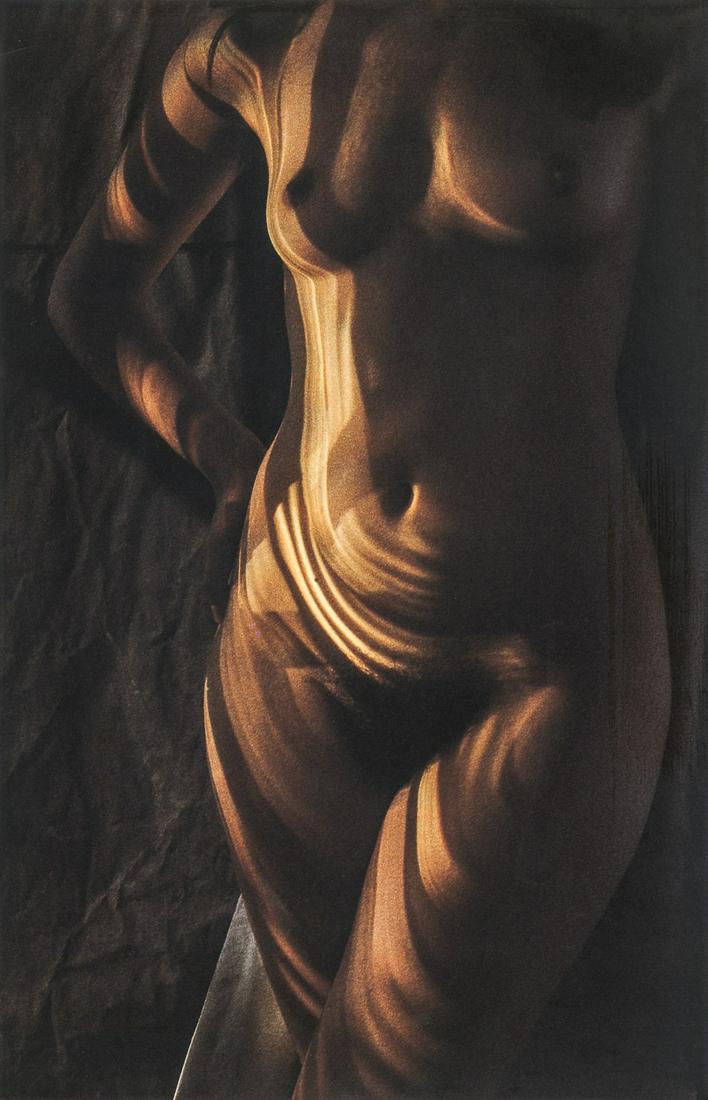 LUCIEN CLERGUE - Nude, 1983: Artist: CLERGUE, LUCIEN Title: Nude, 1983 Medium: Photo Litho, 1998, Spain Dimensions: 4.4x7.1" Artist Bio: Lucien Clergue (1934 – 2014) was a French photographer. He was Chairman of the Academy of 