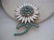 Vintage Gold Tone Weiss Signed Flower & Stem Brooch.