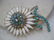 Vintage Gold Tone Weiss Signed Flower & Stem Brooch. - 3