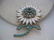 Vintage Gold Tone Weiss Signed Flower & Stem Brooch. - 4