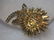 Vintage Gold Tone Weiss Signed Flower & Stem Brooch. - 7