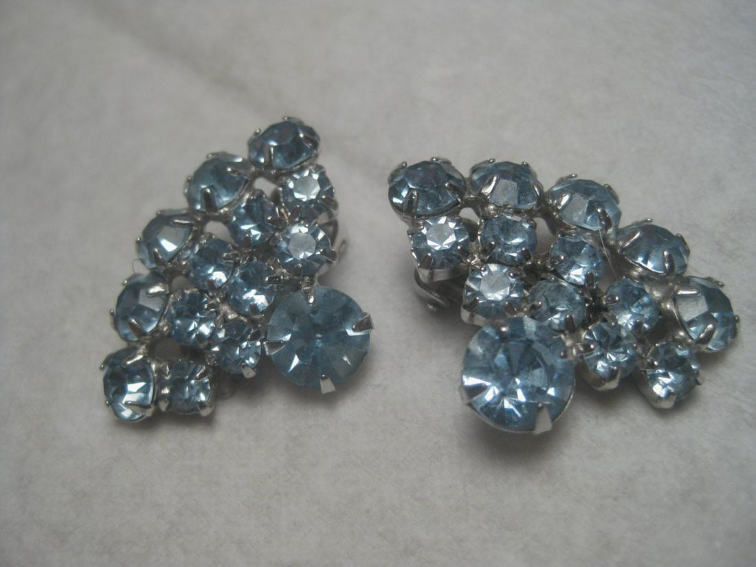 Vintage from the 1940s  Materials  cut glass stones, (1 of 4)