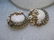 Vintage from the 1940s Materials gold tone metal, - 2