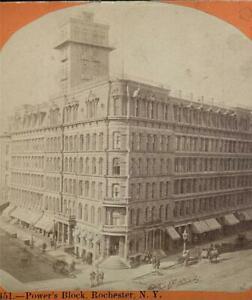 Circa 1880 s ROCHESTER New York NY POWERS BLOCK CITY (1 of 1)
