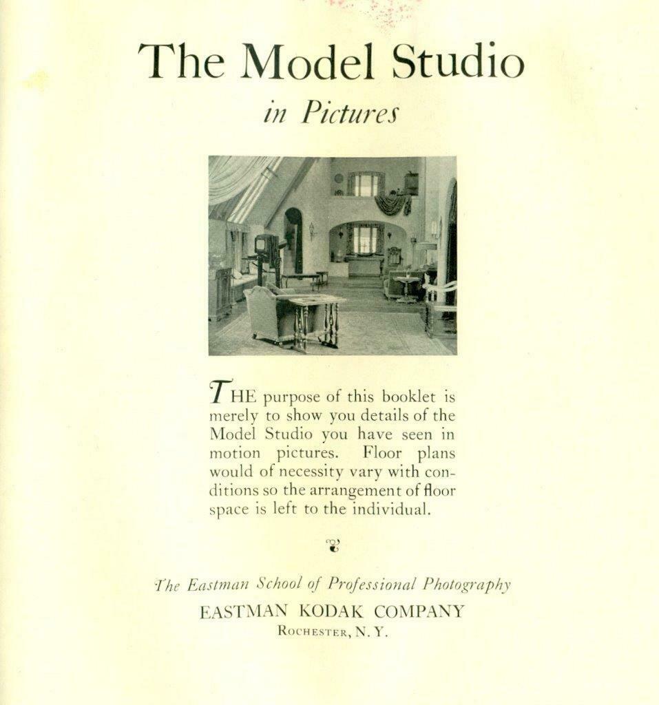 VINTAGE EASTMAN KODAK c1920s THE MODEL STUDIO in (1 of 4)