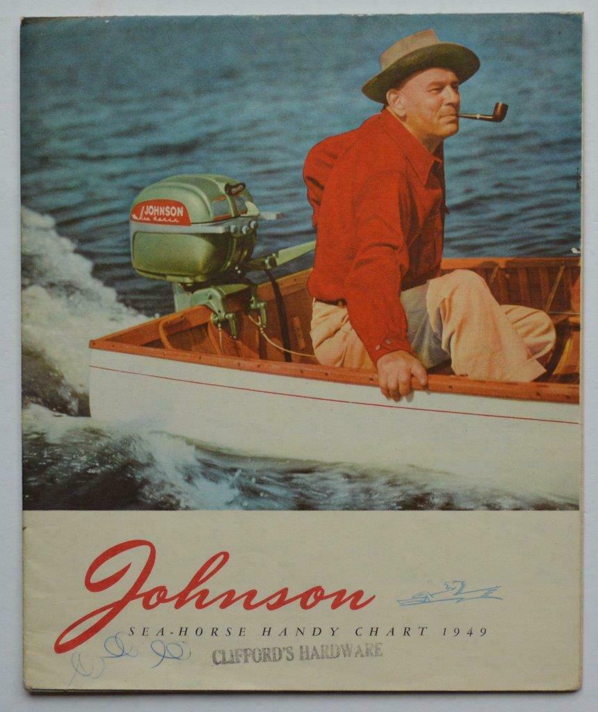 VINTAGE 1949 JOHNSON SEA HORSE MARINE BOAT MOTOR (1 of 3)