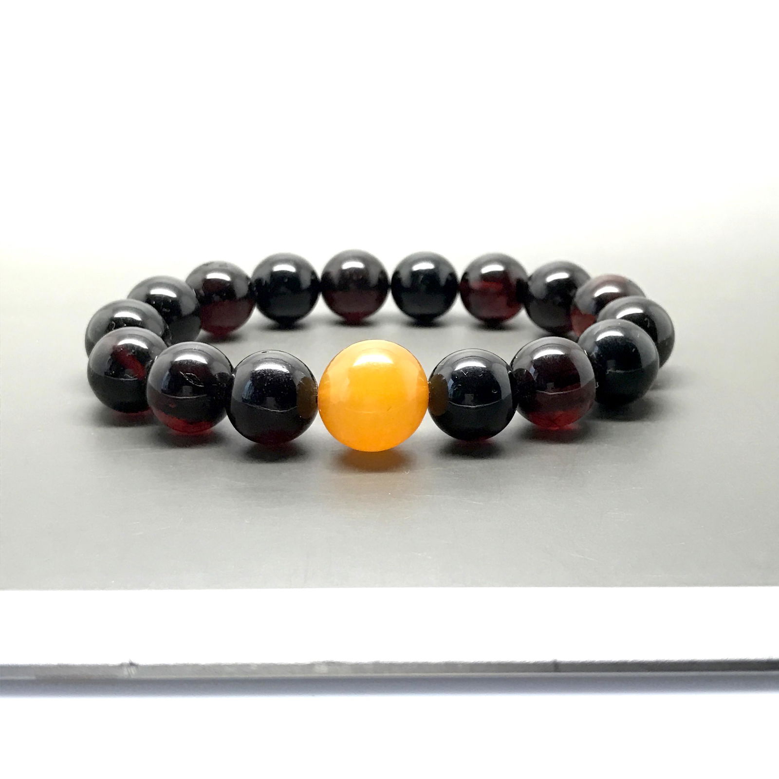 Unique and Extraordinary Amber Bracelet made from Round (1 of 10)